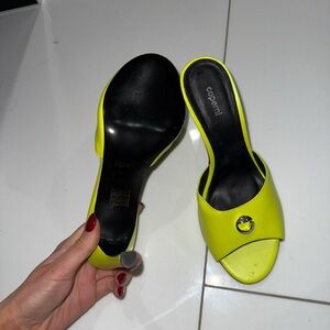 Coperni Neon Yellow Mules